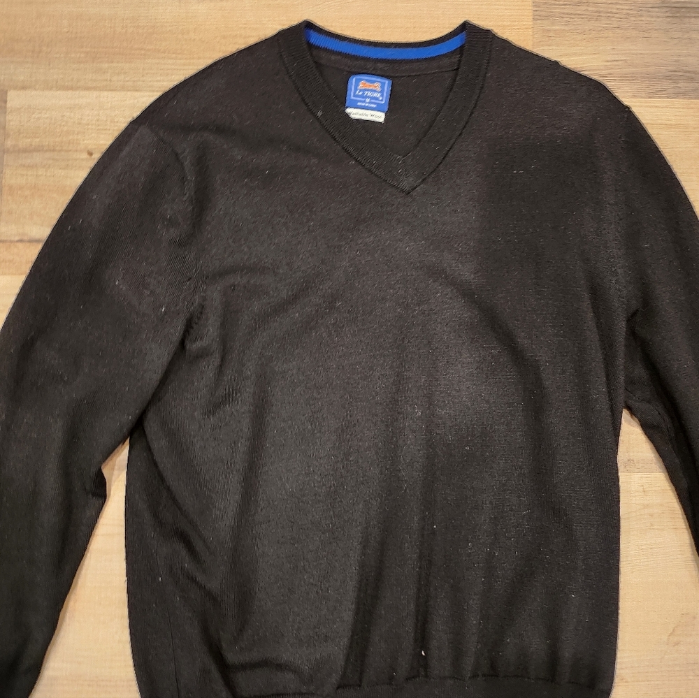 Le Tigre Black V-Neck Sweater